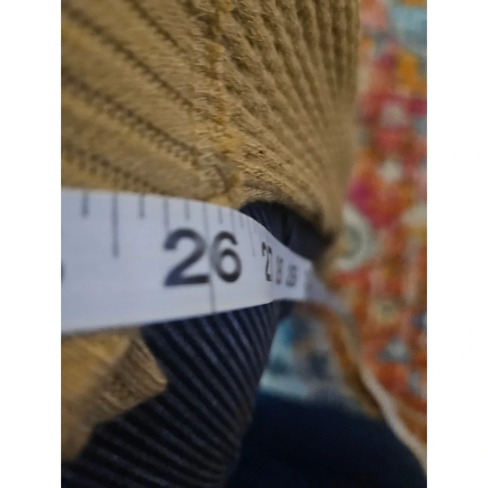 Free People Waffle Knit Long Sleeve Top Shirt Mustard Yellow Size‎ S